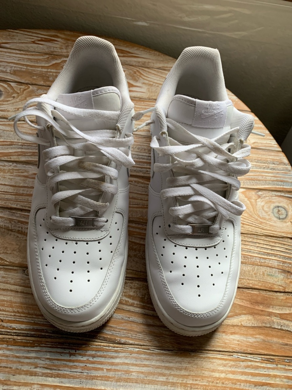 Nike Air Force 1 Low '07 Triple White Men's Size 12 - Style 315122-111